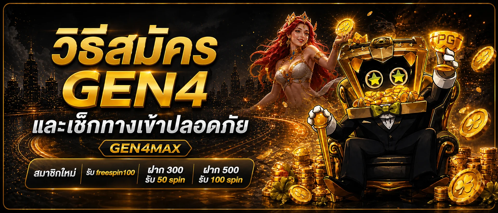 GEN4 วิธีสมัคร GEN4MAX และเช็กทางเข้าปลอดภัย